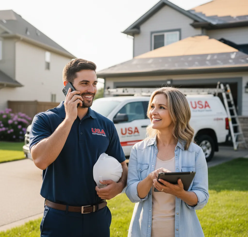 USA Roof Repair Experts customer support in Hoschton